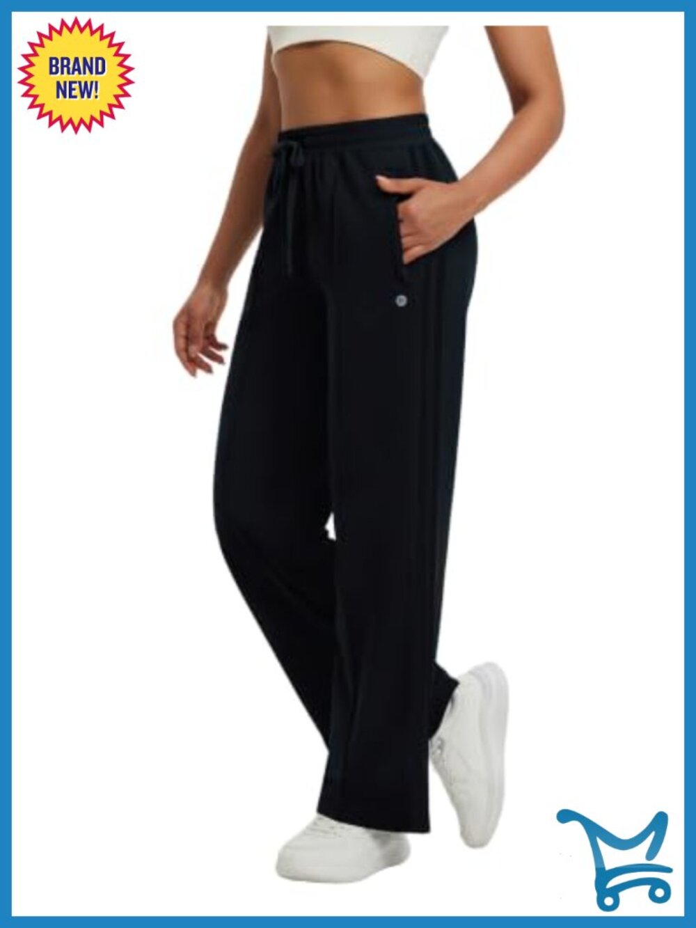 Fleece Lined Track Pants Straight Leg Thermal Sweatpants Zip Pockets